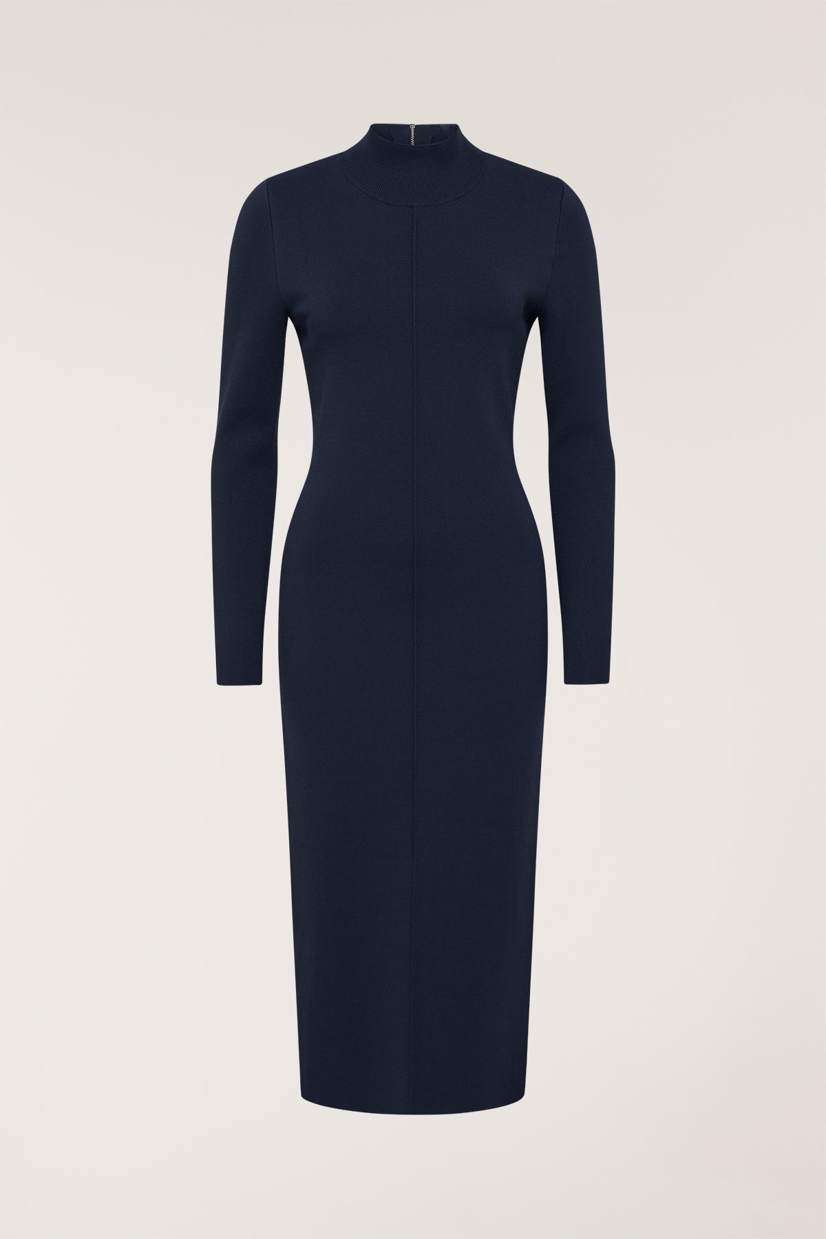 Crepe Knit Dress - Indigo-Perri Cutten