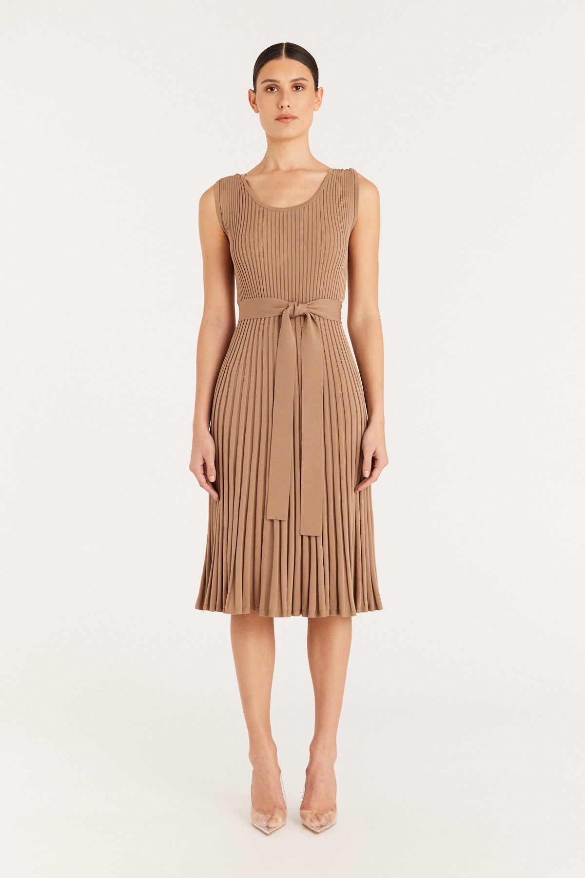 Tessa Knit Dress - Wheat-Perri Cutten