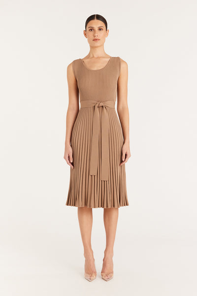Tessa Knit Dress - Wheat-Perri Cutten