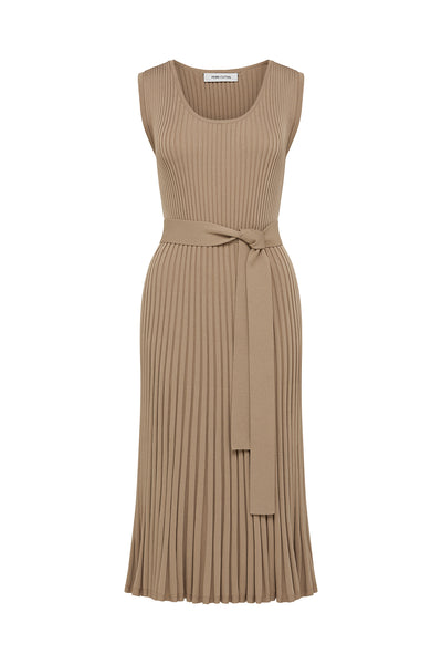 Tessa Knit Dress - Wheat-Perri Cutten
