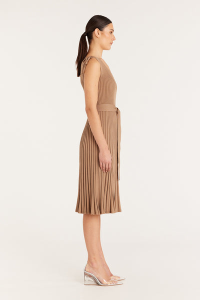 Tessa Knit Dress - Wheat-Perri Cutten