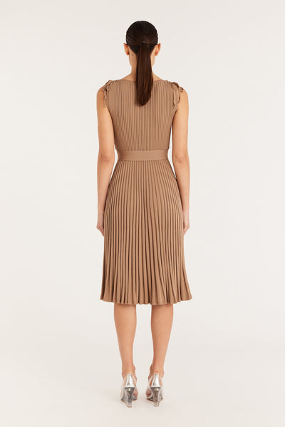 Tessa Knit Dress - Wheat-Perri Cutten