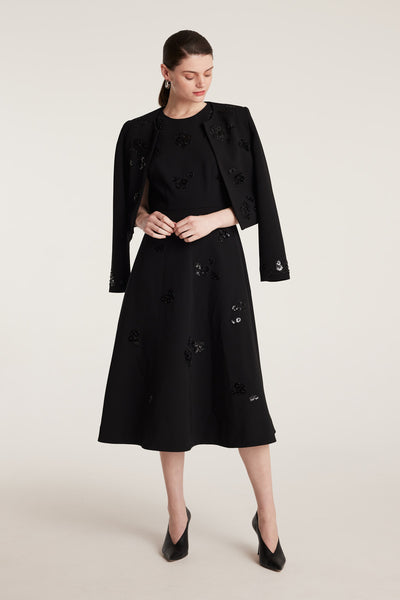 Embellished Dress - Black-Perri Cutten