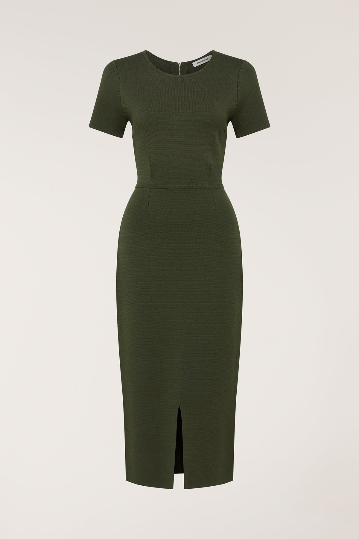 Crepe Knit Dress - Olive-Perri Cutten