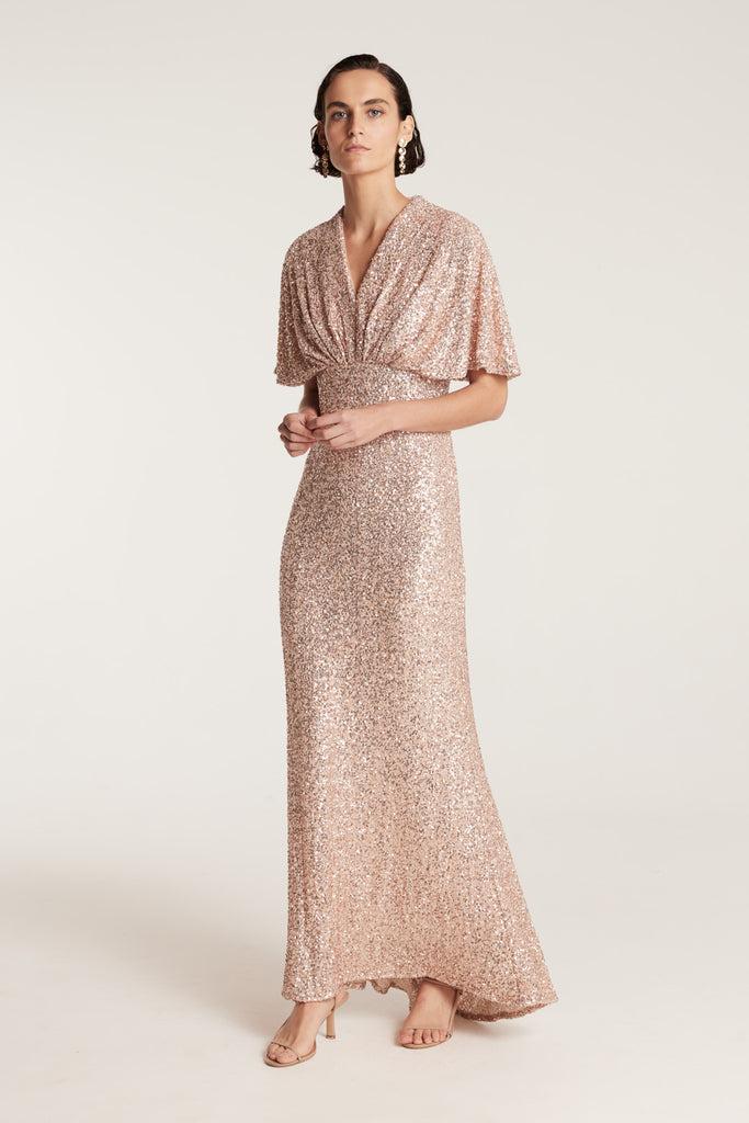 Sequin Gown - Gold - Perri Cutten Sequin Gown - Gold - Perri Cutten