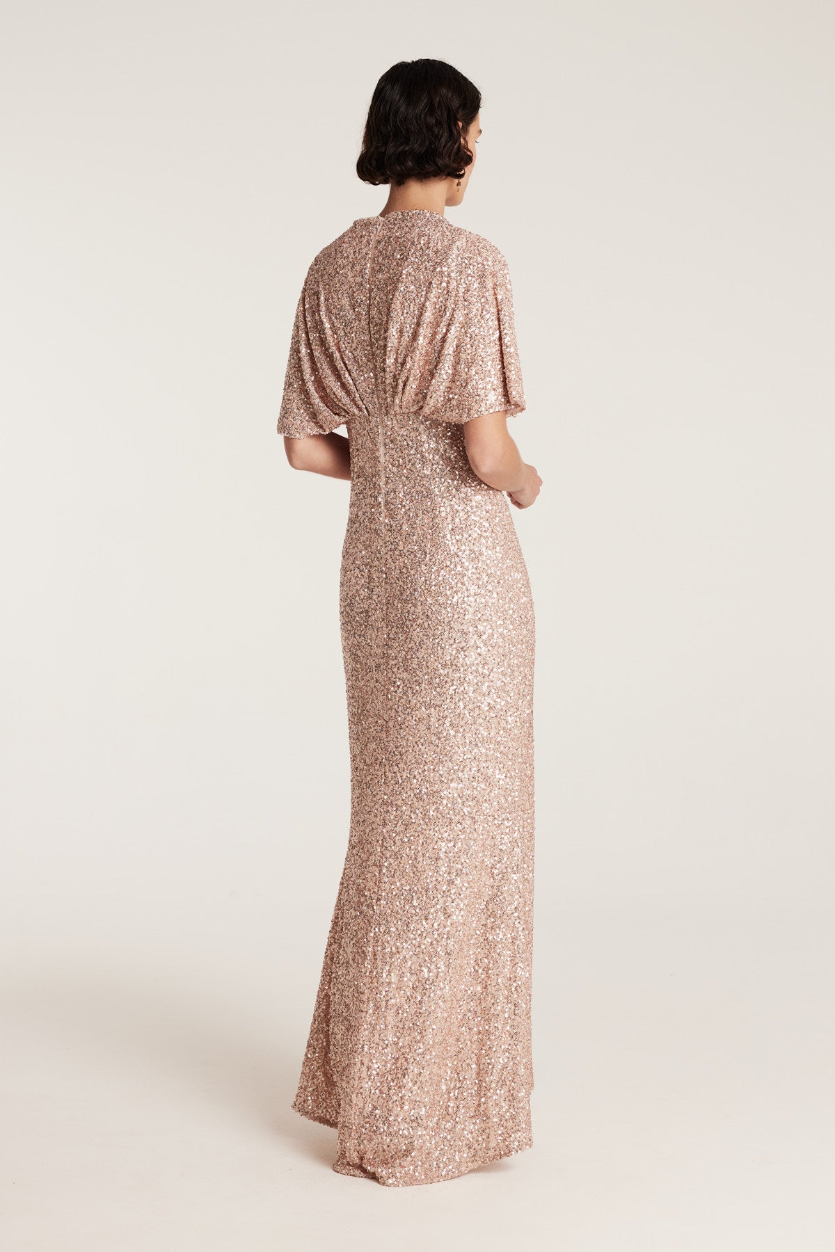 Sequin Gown - Gold-Perri Cutten