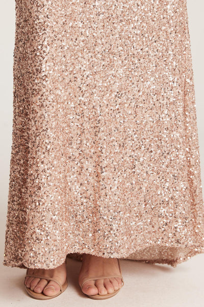 Sequin Gown - Gold-Perri Cutten