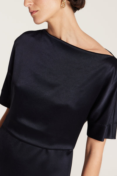 Drape Dress - Navy-Perri Cutten