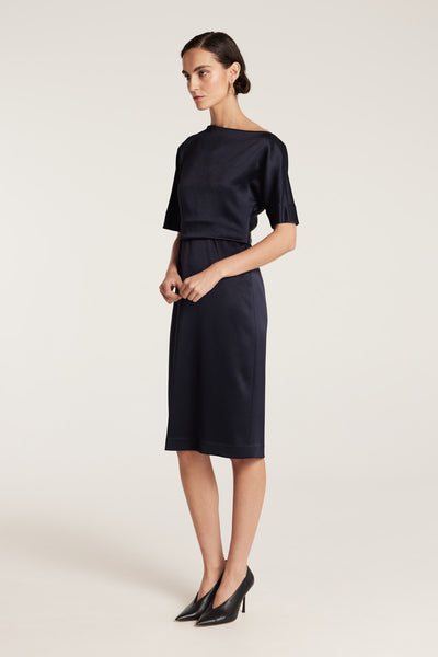 Drape Dress - Navy-Perri Cutten