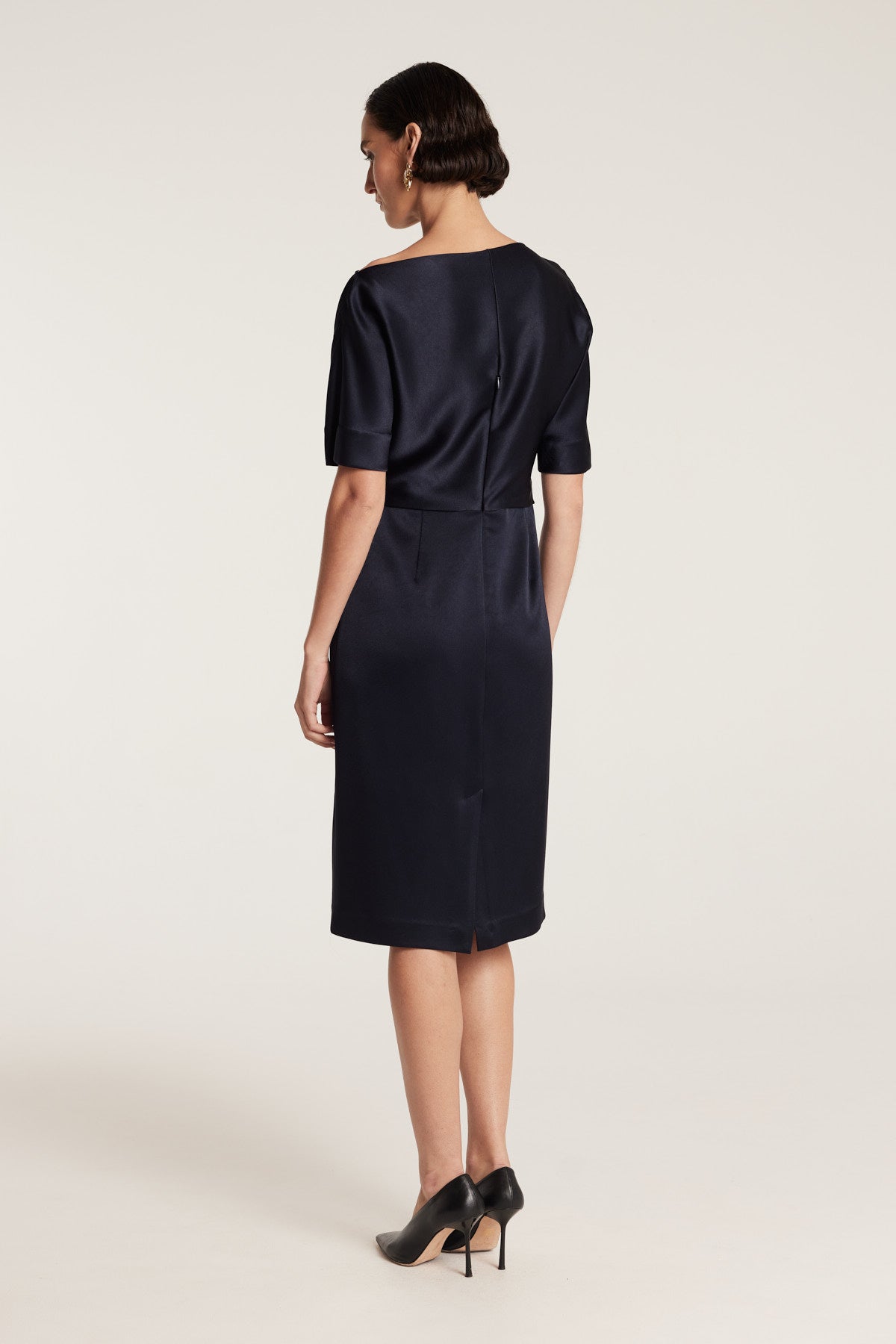 Drape Dress - Navy-Perri Cutten