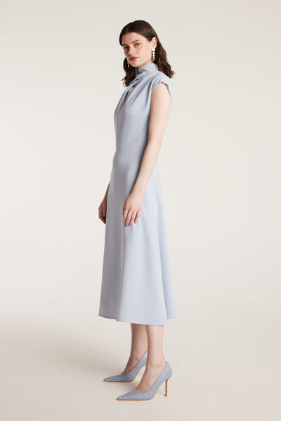 Structured Dress - Powder Blue-Perri Cutten