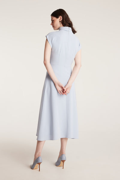 Structured Dress - Powder Blue-Perri Cutten
