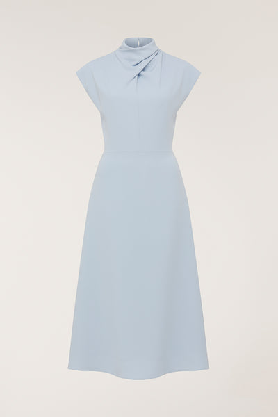 Structured Dress - Powder Blue-Perri Cutten