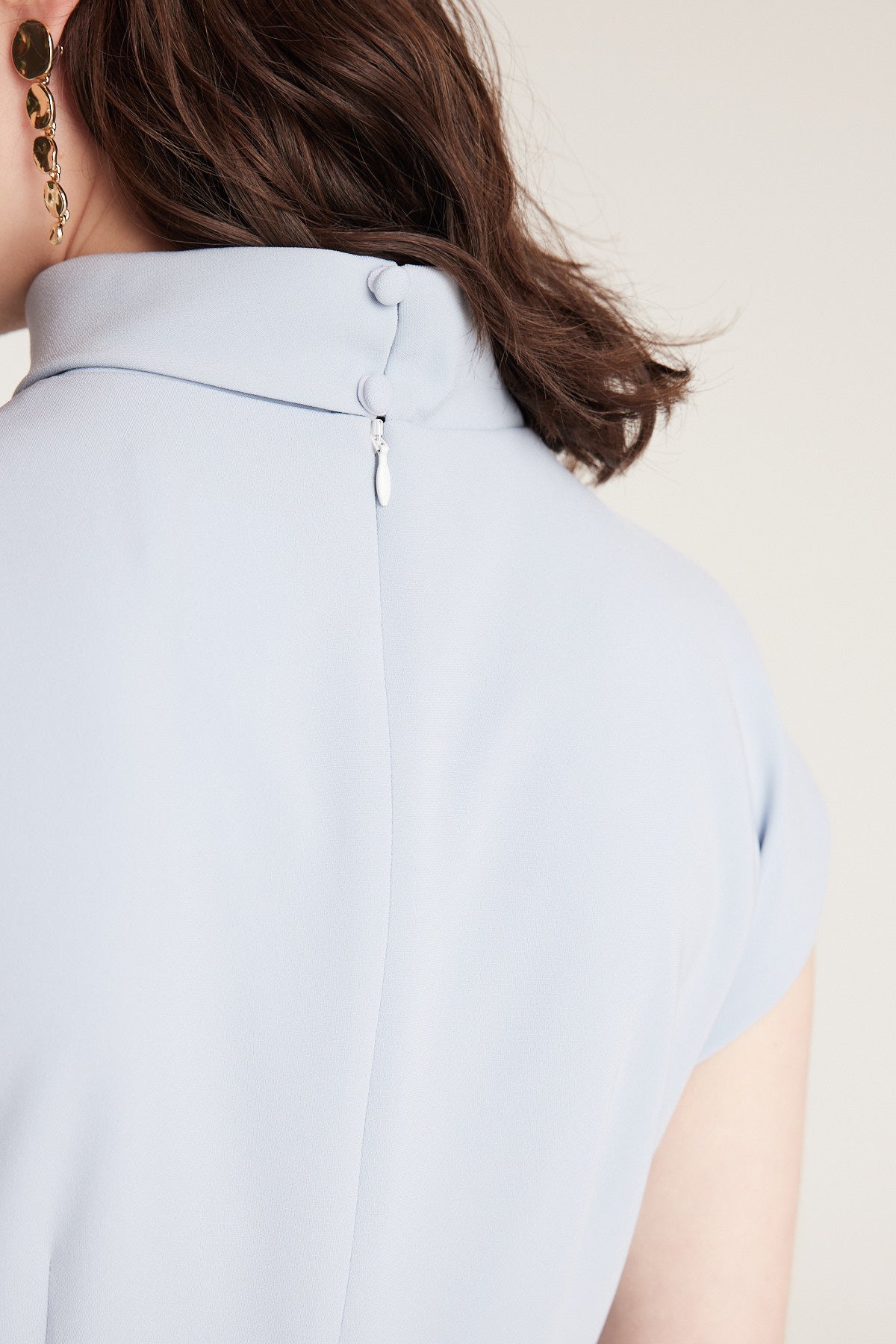 Structured Dress - Powder Blue-Perri Cutten