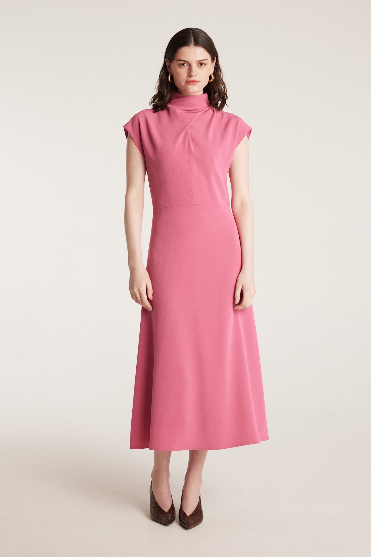 Structured Dress - Rose Pink-Perri Cutten