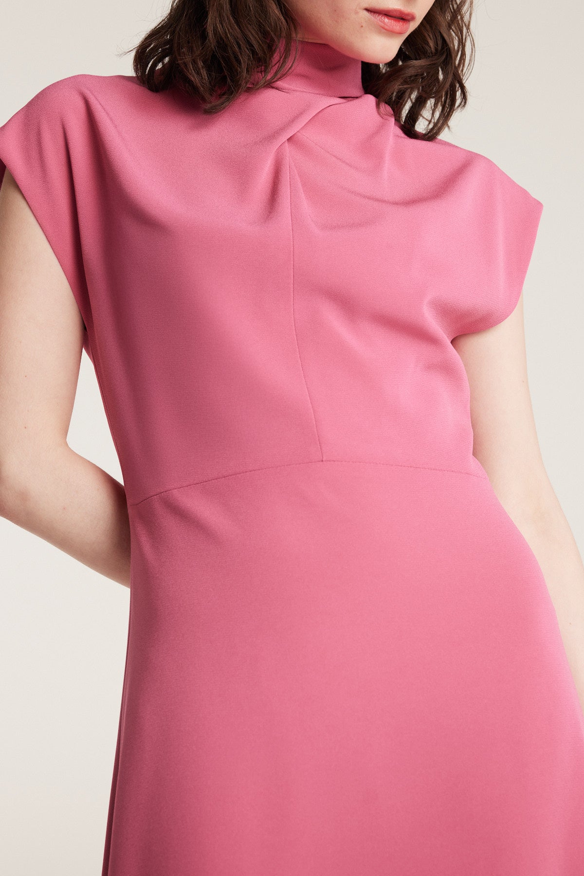 Structured Dress - Rose Pink-Perri Cutten