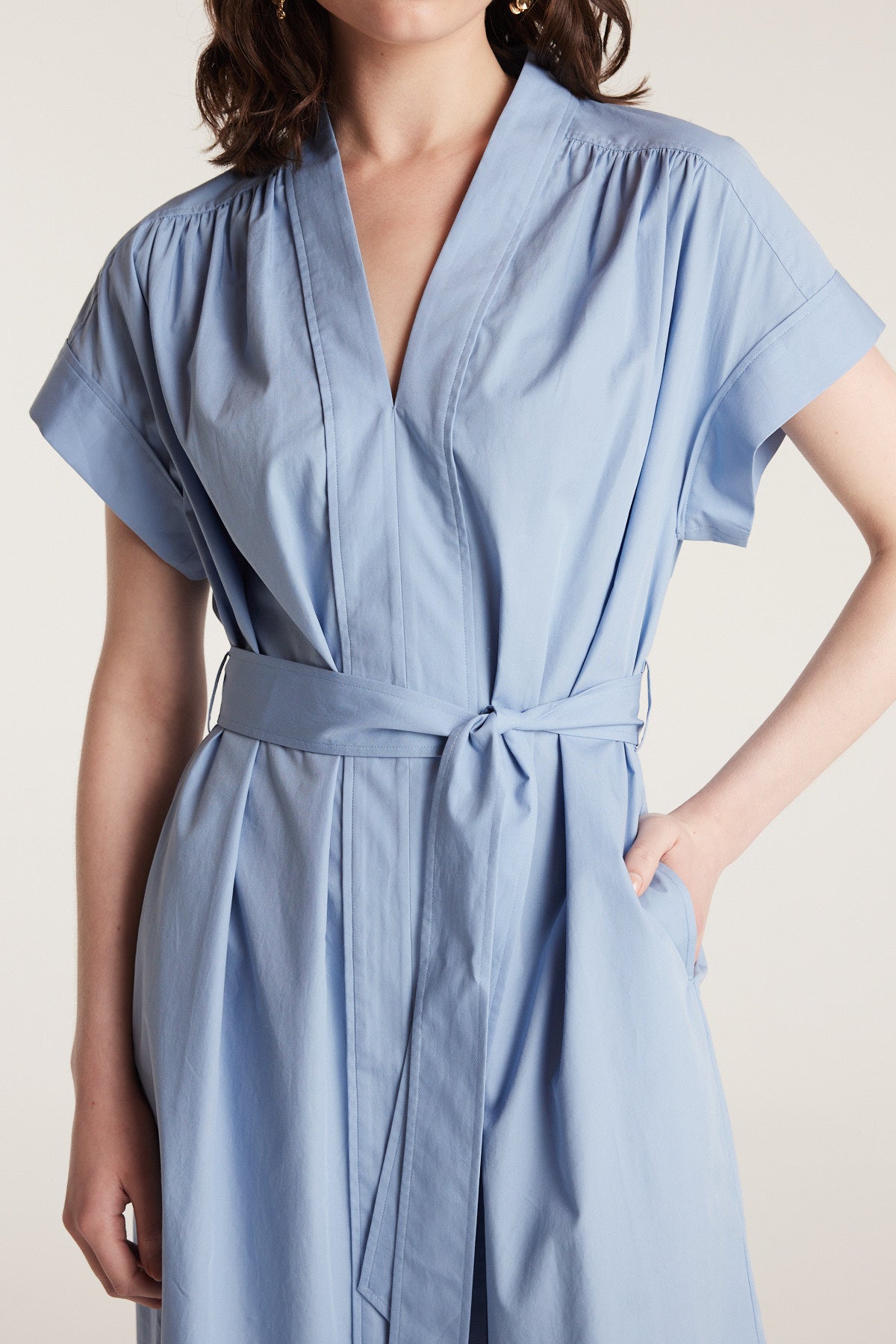 Cotton Sundress - Blue-Perri Cutten