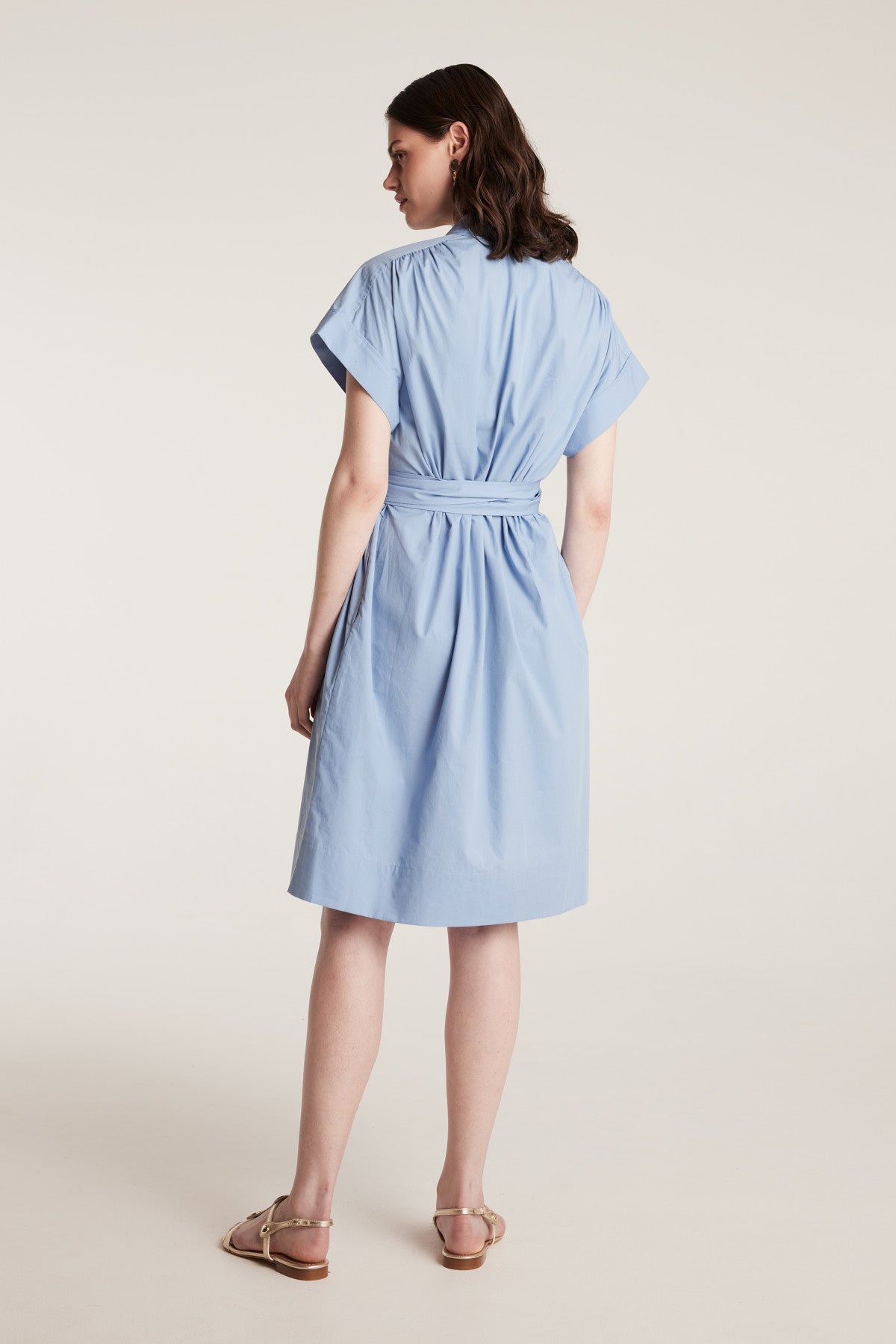 Cotton Sundress - Blue-Perri Cutten