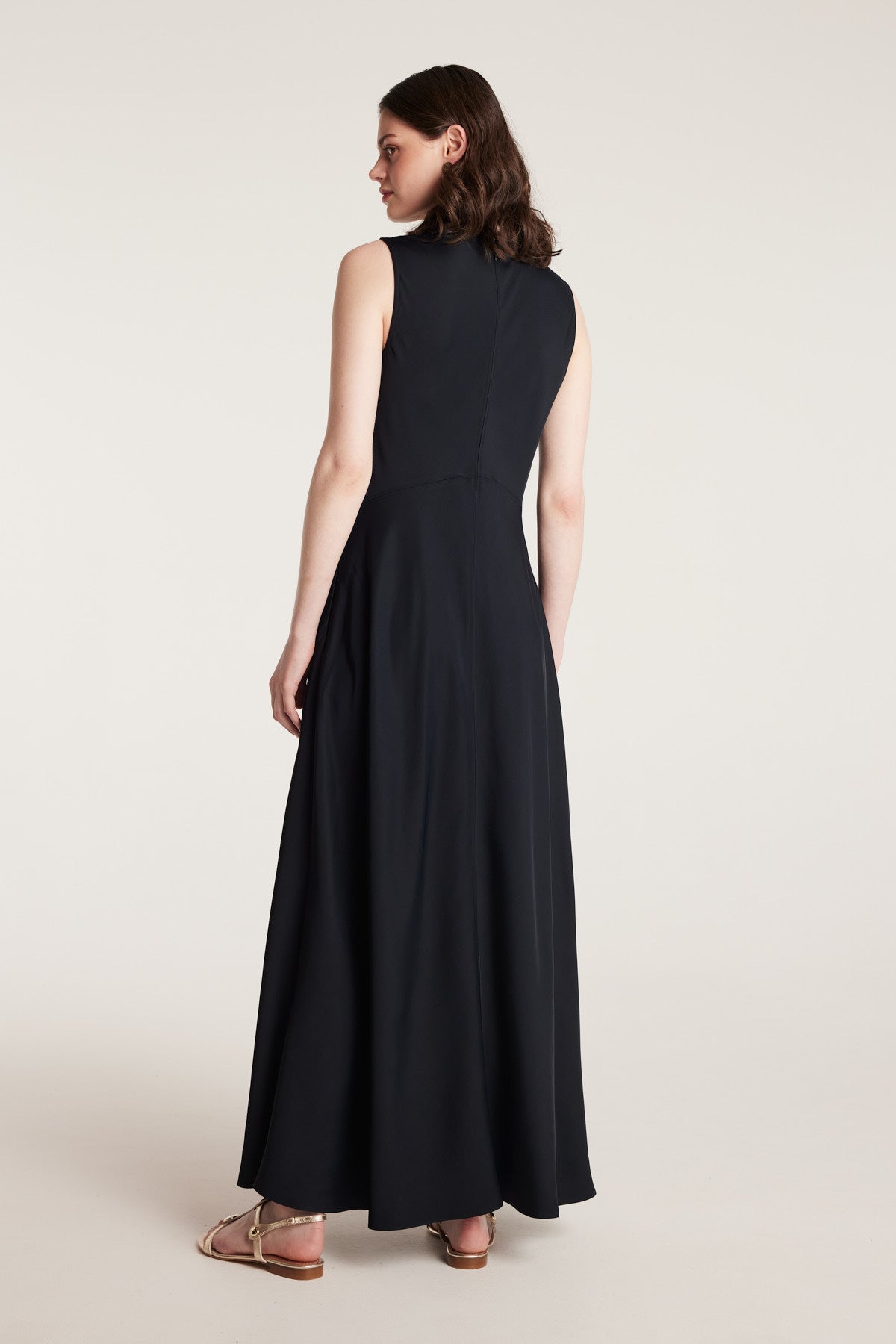 Column Dress - Navy-Perri Cutten