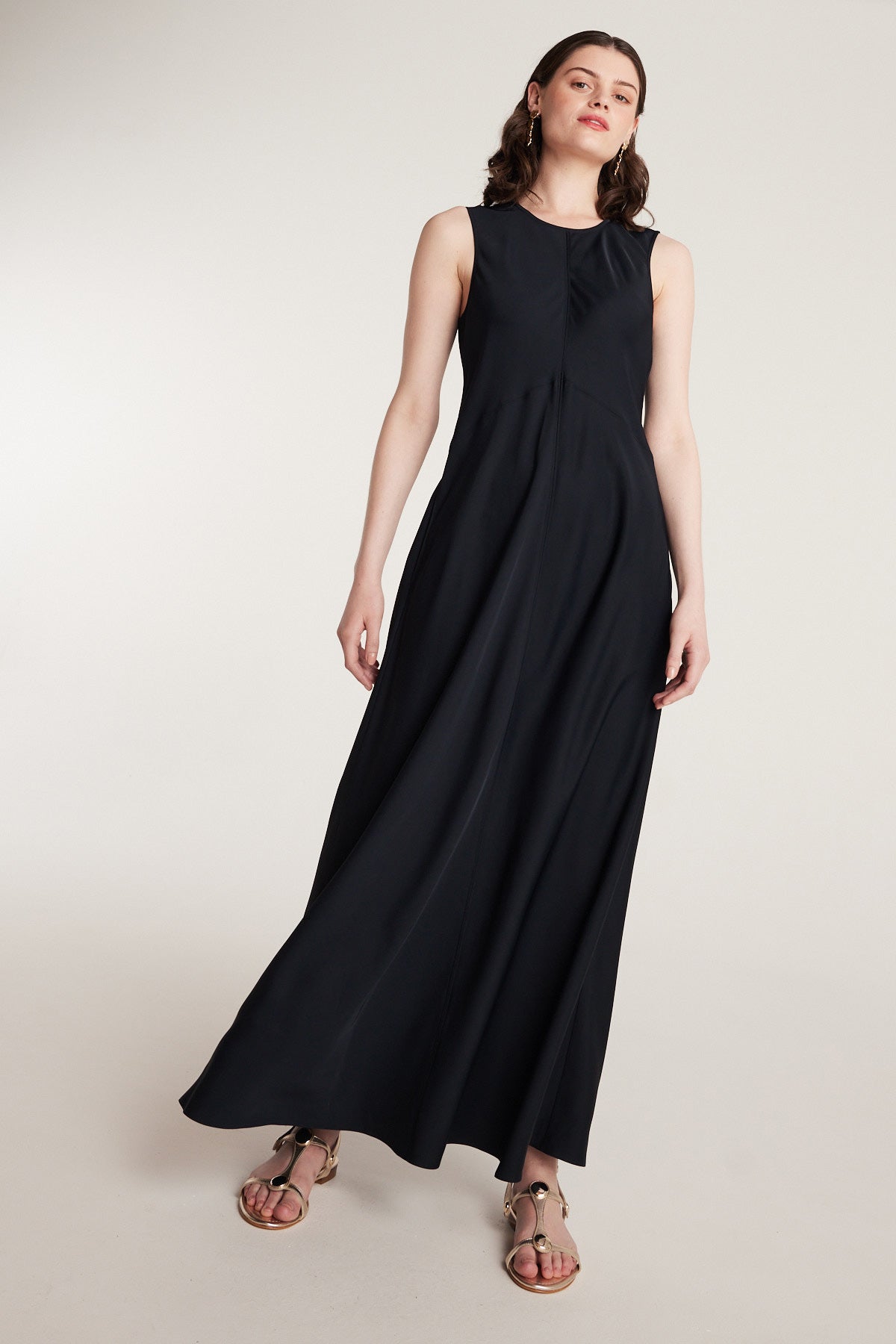 Column Dress - Navy-Perri Cutten