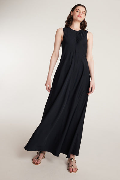 Column Dress - Navy-Perri Cutten