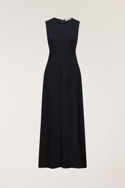 Column Dress - Navy-Perri Cutten