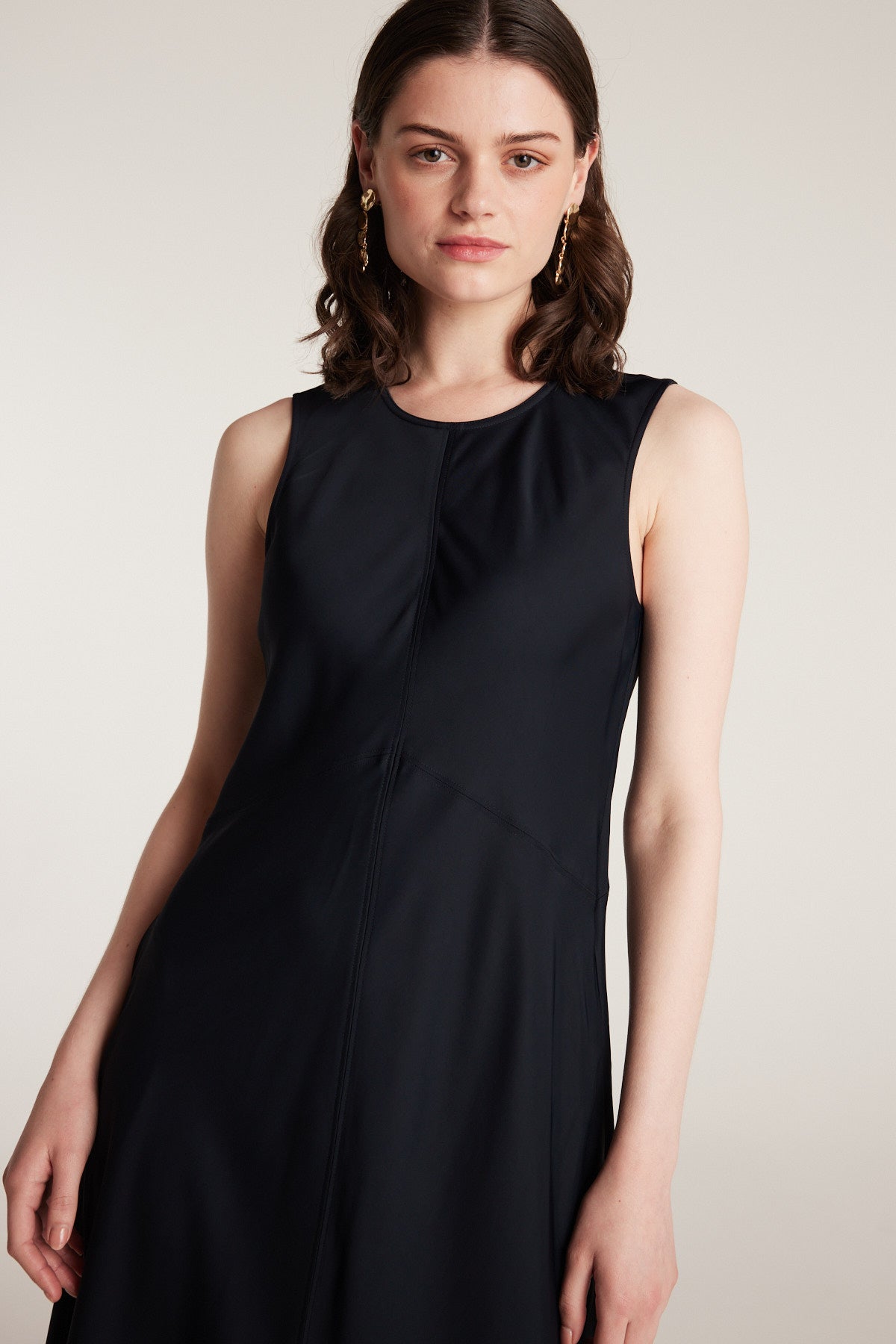Column Dress - Navy-Perri Cutten