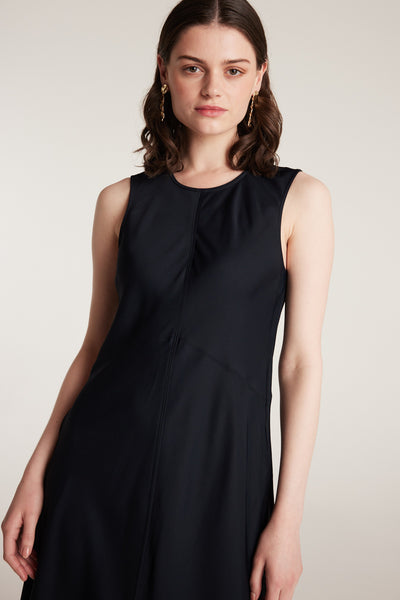 Column Dress - Navy-Perri Cutten