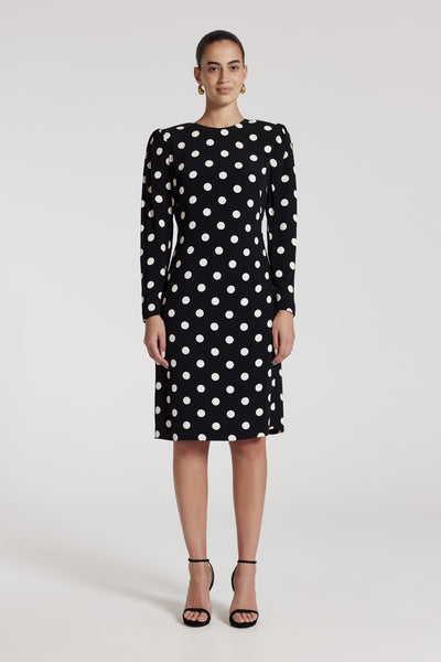 Karolina Dress - Black/White-Perri Cutten