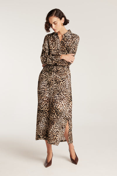 Solana Shirt Dress - Animal-Perri Cutten