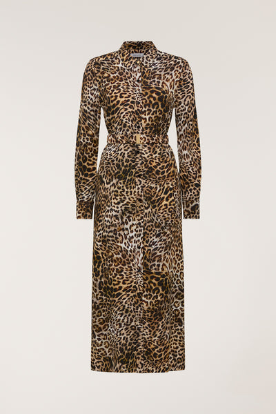 Solana Shirt Dress - Animal-Perri Cutten