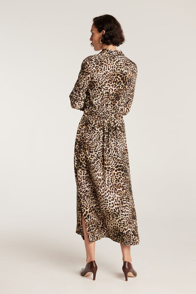 Solana Shirt Dress - Animal-Perri Cutten