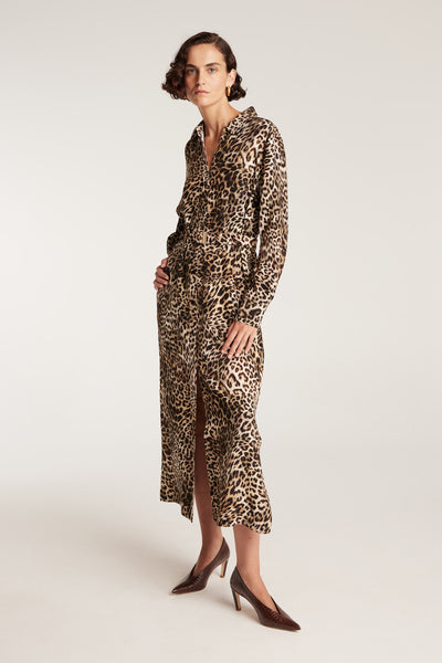 Solana Shirt Dress - Animal-Perri Cutten