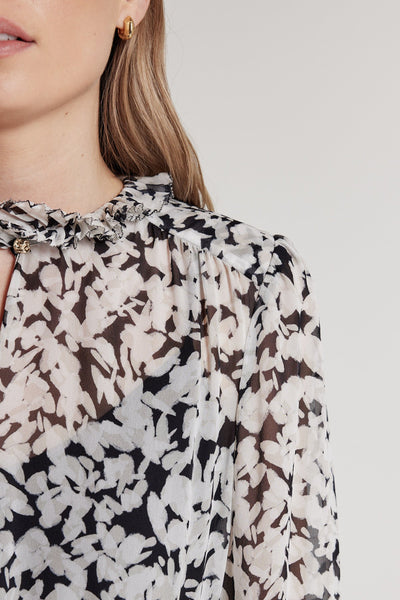 Serafina Silk Dress - Dove-Perri Cutten