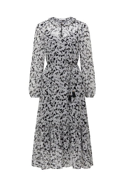 Serafina Silk Dress - Dove-Perri Cutten