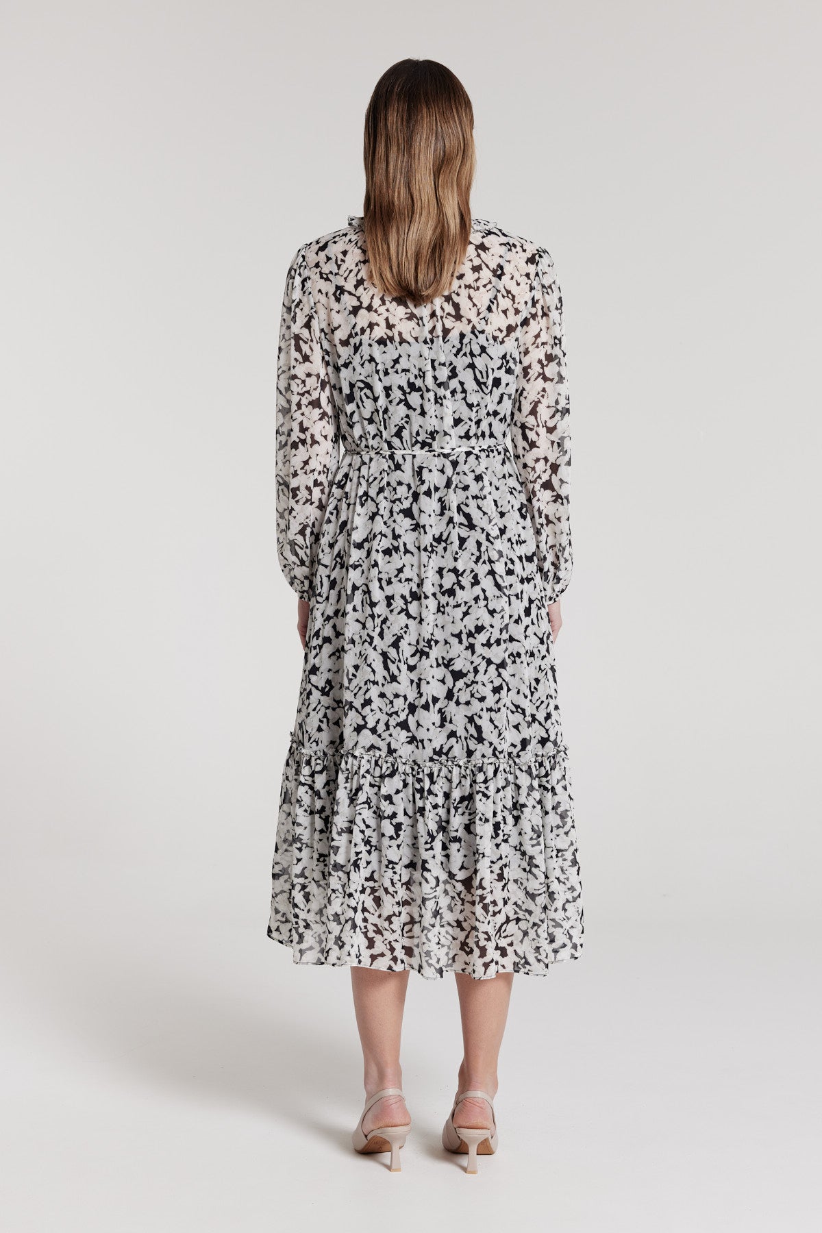 Serafina Silk Dress - Dove-Perri Cutten