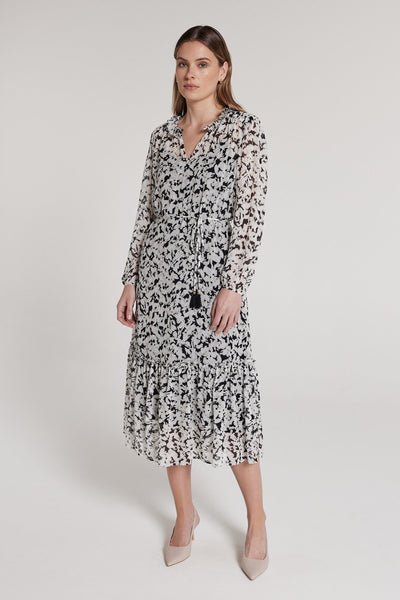 Serafina Silk Dress - Dove-Perri Cutten