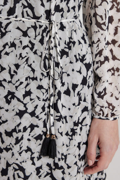 Serafina Silk Dress - Dove-Perri Cutten