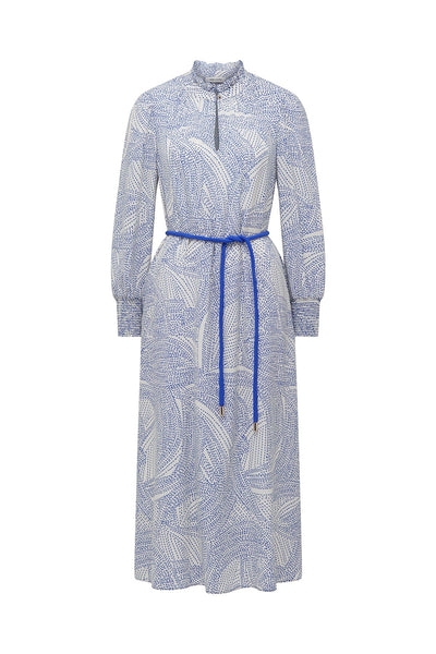 Leonora Silk Dress - Lagoon-Perri Cutten
