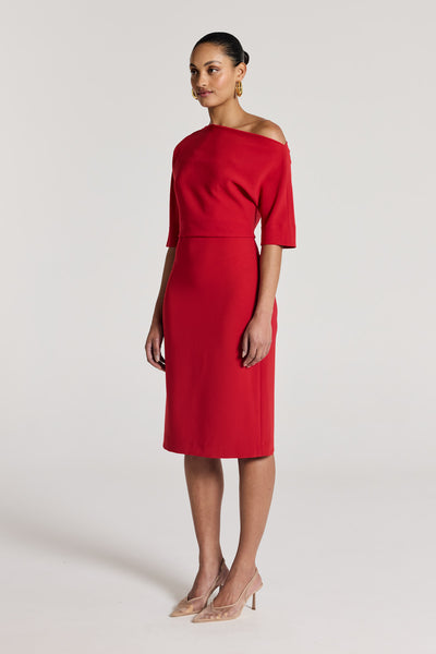 Symphony Dress - Red-Perri Cutten
