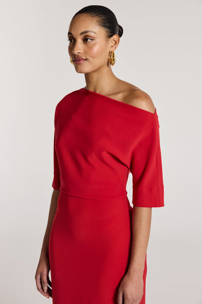 Symphony Dress - Red-Perri Cutten