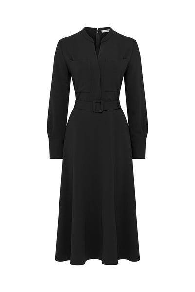 Buckle Dress - Black-Perri Cutten