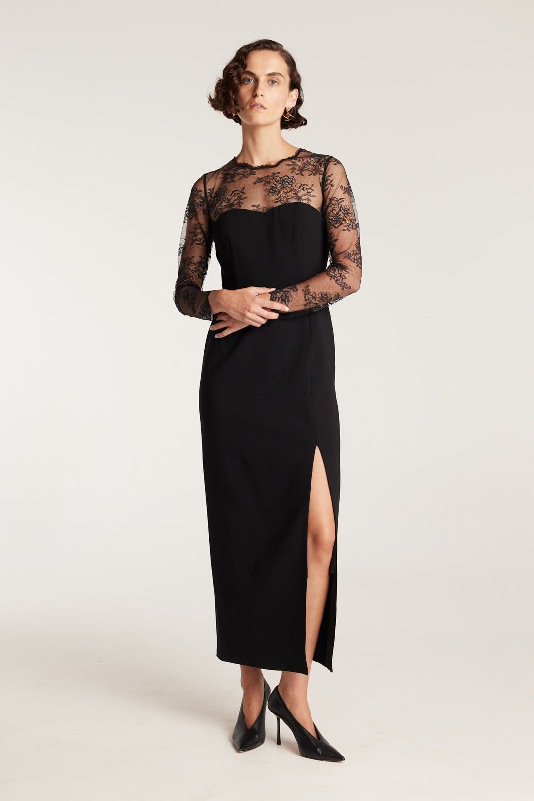 Estelle Lace Gown - Black  Perri Cutten
