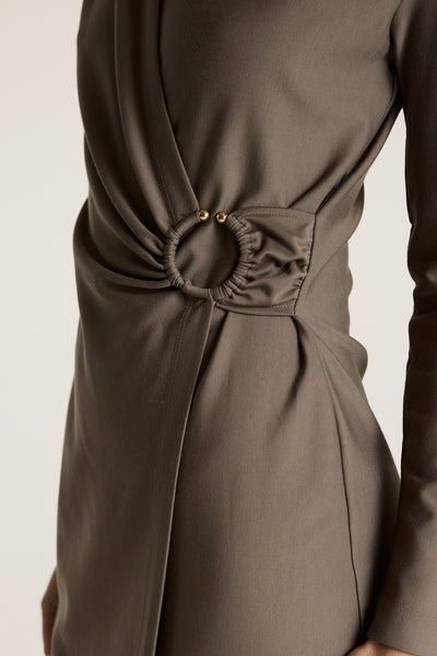Dana Dress - Pewter-Perri Cutten