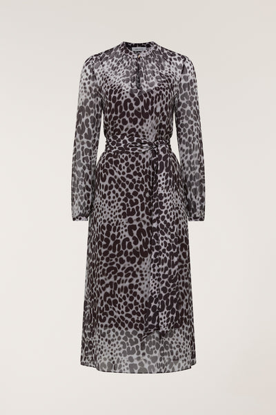 Giulia Silk Dress - Smoke-Perri Cutten