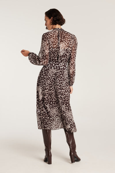 Giulia Silk Dress - Smoke-Perri Cutten