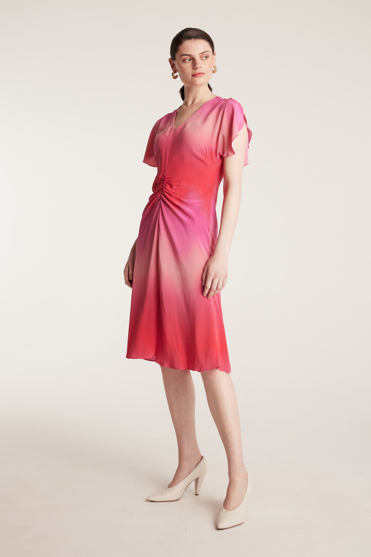 Pink Ombre Dress - Pink/Red - Perri Cutten