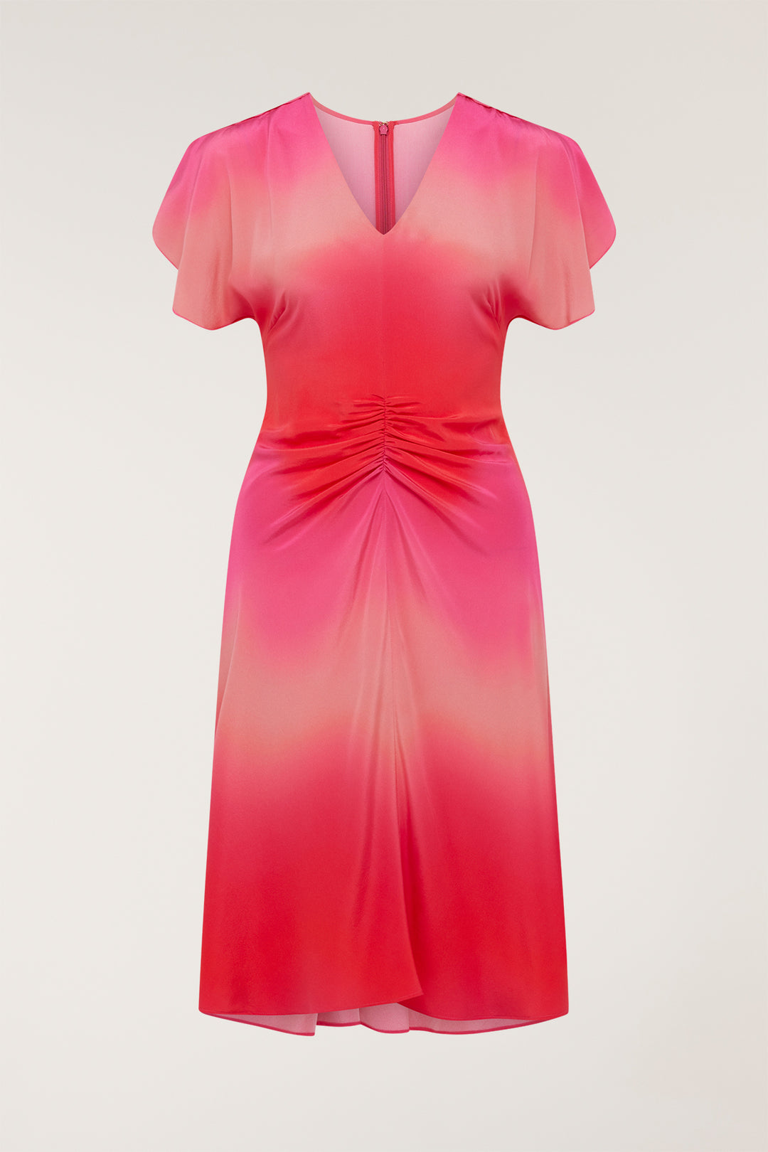 strapless open back dress Kemi Red Cream Print Bolero Wrap Bodice Maxi Gown – Scarlett & Jo main image 1