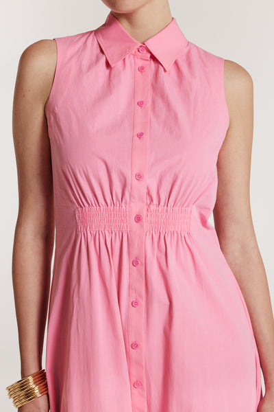 Summer Shirtmaker Dress - Pink-Perri Cutten