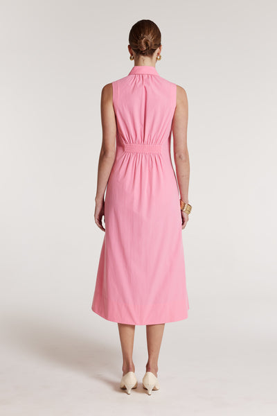Summer Shirtmaker Dress - Pink-Perri Cutten